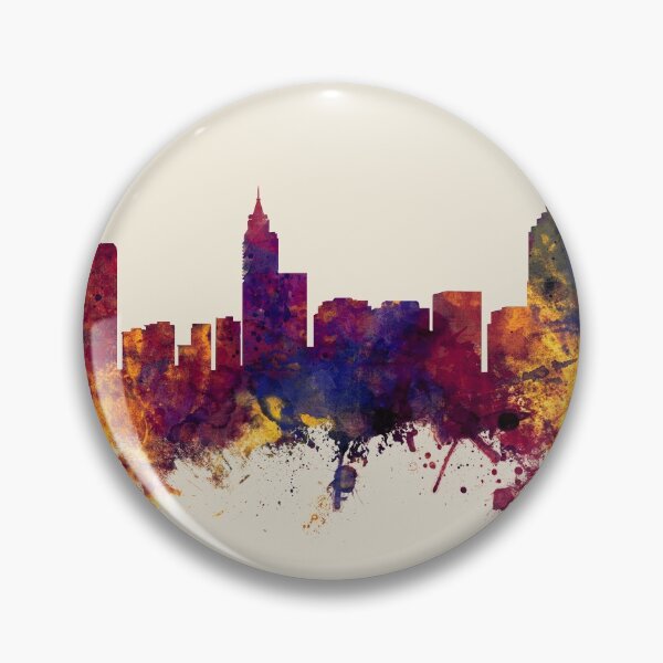 Item preview, Raleigh North Carolina Skyline designed and sold by ArtPrints.