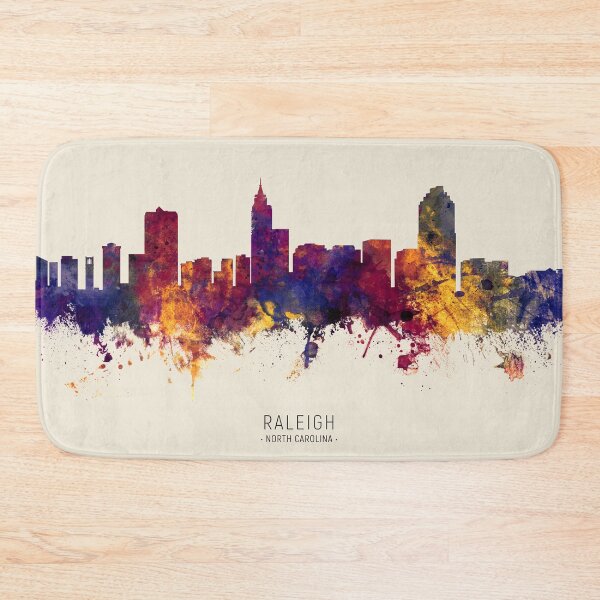 Item preview, Raleigh North Carolina Skyline designed and sold by ArtPrints.