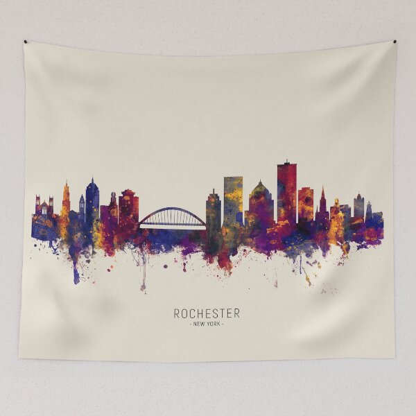 Artikelvorschau, Rochester New York Skyline entworfen und verkauft von ArtPrints.