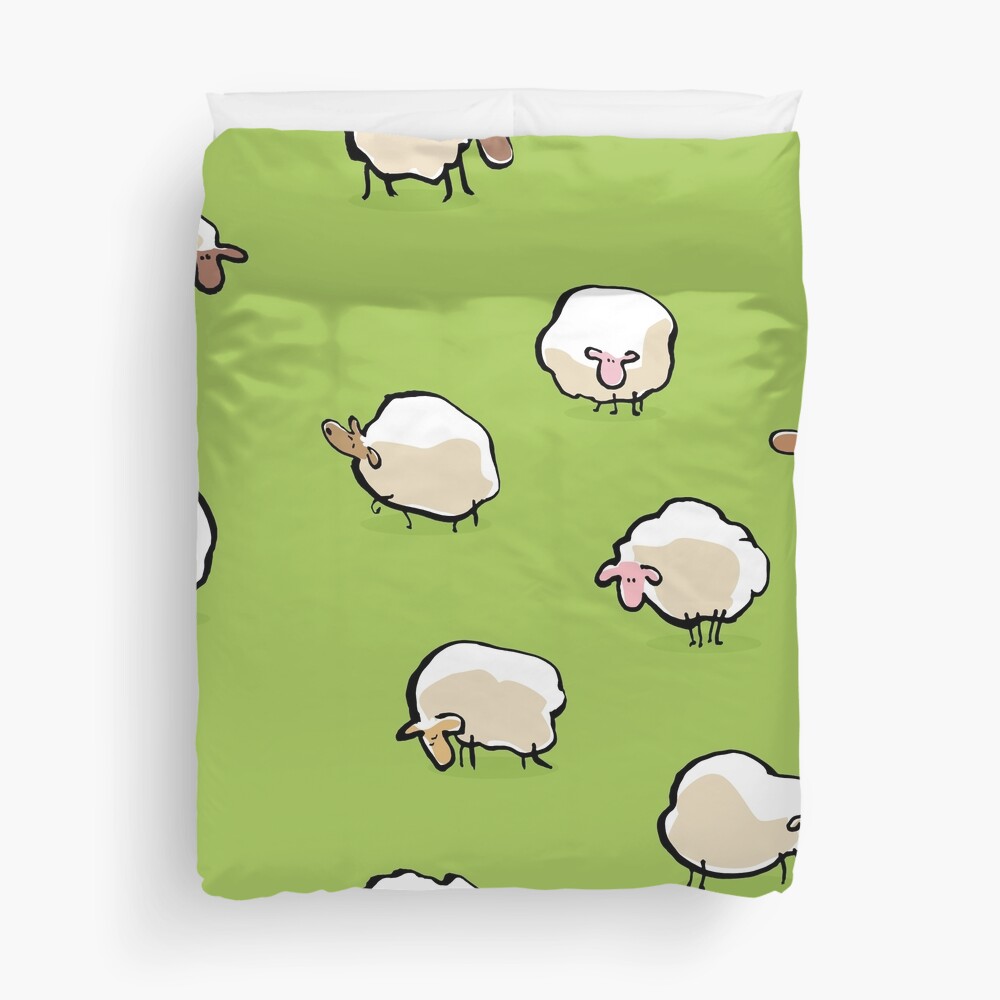 "sheep" Duvet Cover for Sale by greendeer Redbubble
