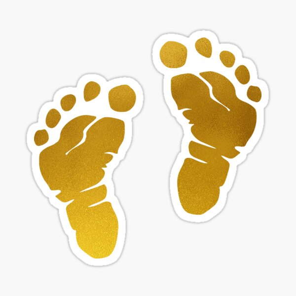 Download Baby Feet Stickers Redbubble