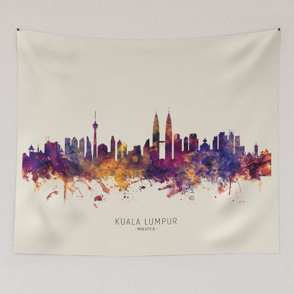 Item preview, Kuala Lumpur Malaysia Skyline designed and sold by ArtPrints.