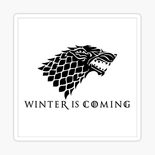 Winter is coming Sticker