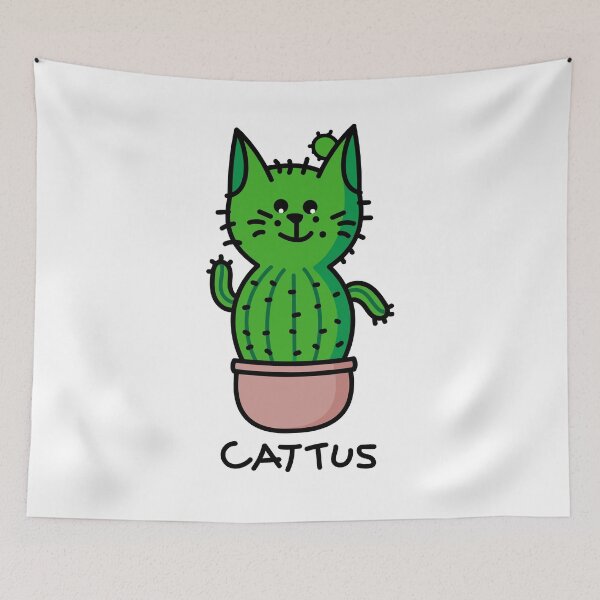 Item preview, Cat as a cactus designed and sold by spontania.