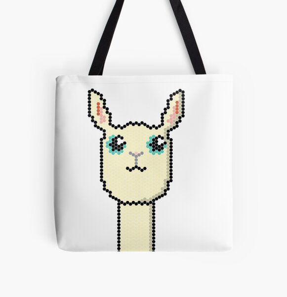 Llama pixel All Over Print Tote Bag