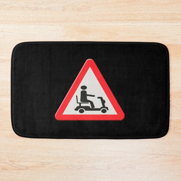 Item preview, warning sign mobility scooter.  designed and sold by funkyworm.