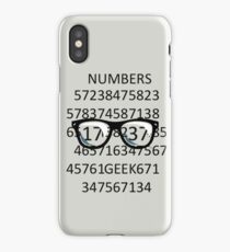 NUMBERS GEEK iPhone Case