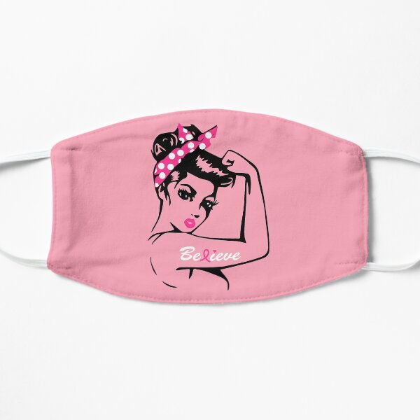 Breast Cancer Warrior Awareness - flamingo Pink Mask