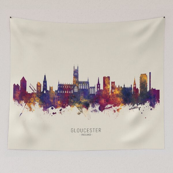 Item preview, Gloucester England Skyline designed and sold by ArtPrints.