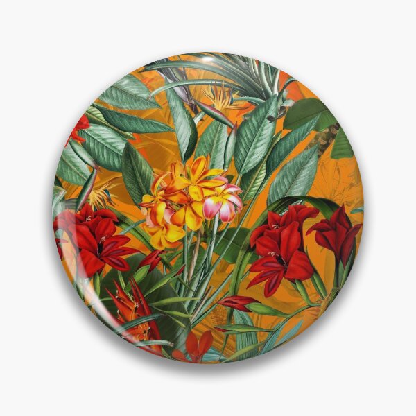 Item preview, Vintage Tropical Jungle Botanical Garden Yellow Nightgarden designed and sold by UtArt.