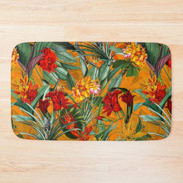 Item preview, Vintage Tropical Jungle Botanical Garden Yellow Nightgarden designed and sold by UtArt.