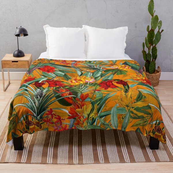 Item preview, Vintage Tropical Jungle Botanical Garden Yellow Nightgarden designed and sold by UtArt.