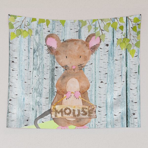 Item preview, Mouse- Woodland Friends- Watercolor Illustration designed and sold by UtArt.