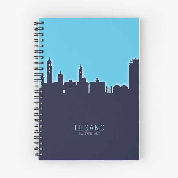 Item preview, Lugano Switzerland Skyline designed and sold by ArtPrints.