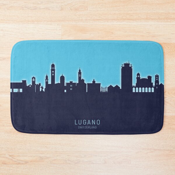 Item preview, Lugano Switzerland Skyline designed and sold by ArtPrints.