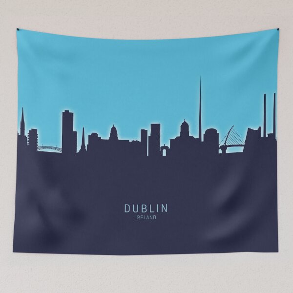 Artikelvorschau, Dublin Ireland Skyline entworfen und verkauft von ArtPrints.