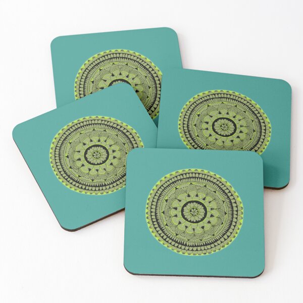 Item preview, Mandala with a hint of neon designed and sold by NikhitaArorah.