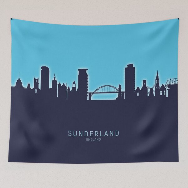 Item preview, Sunderland England Skyline designed and sold by ArtPrints.
