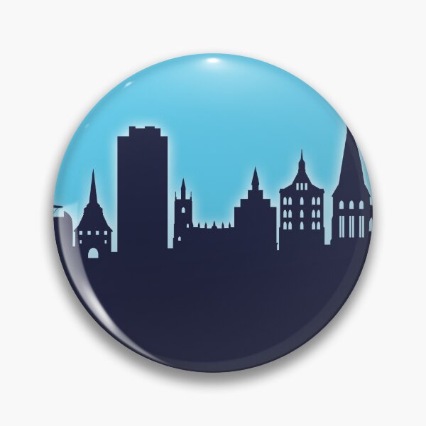 Item preview, Rostock Germany Skyline designed and sold by ArtPrints.