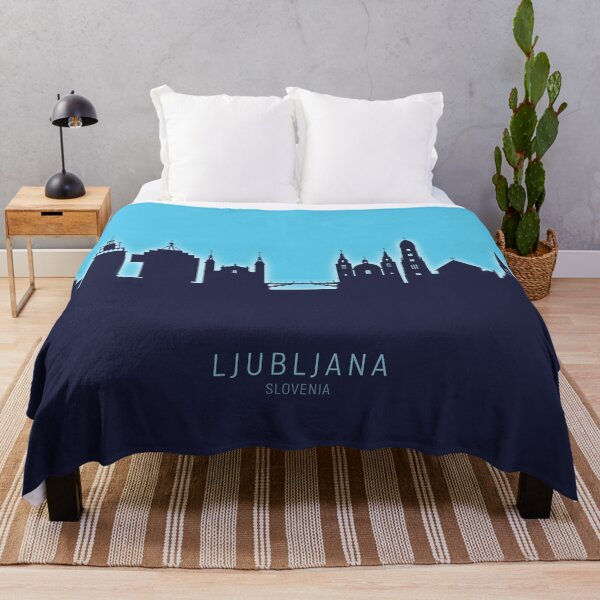 Item preview, Ljubljana Slovenia Skyline designed and sold by ArtPrints.