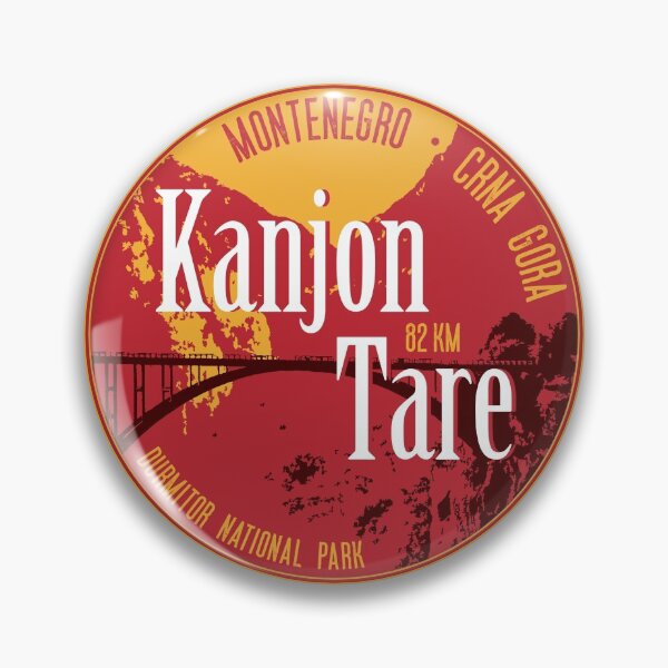 Item preview, Kanjon Tare Montenegro T-Shirt Sticker Pin designed and sold by ROADTROOPER.