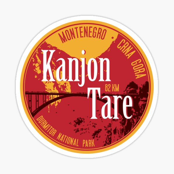Item preview, Kanjon Tare Montenegro T-Shirt Sticker Pin designed and sold by ROADTROOPER.