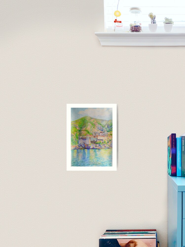 Thumbnail 2 of 3, Art Print, Mount Athos, Greece designed and sold by Anthropolog.