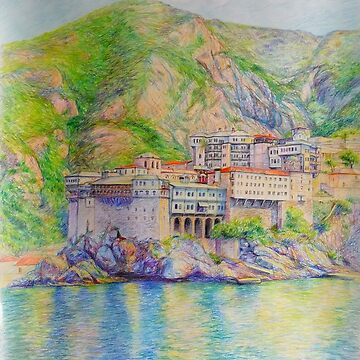 Artwork thumbnail, Mount Athos, Greece by Anthropolog