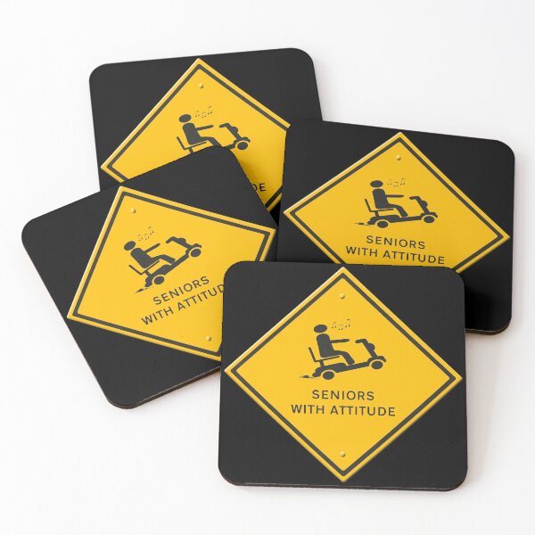 Item preview, Warning sign mobility scooter. Seniors with attitude.  designed and sold by funkyworm.