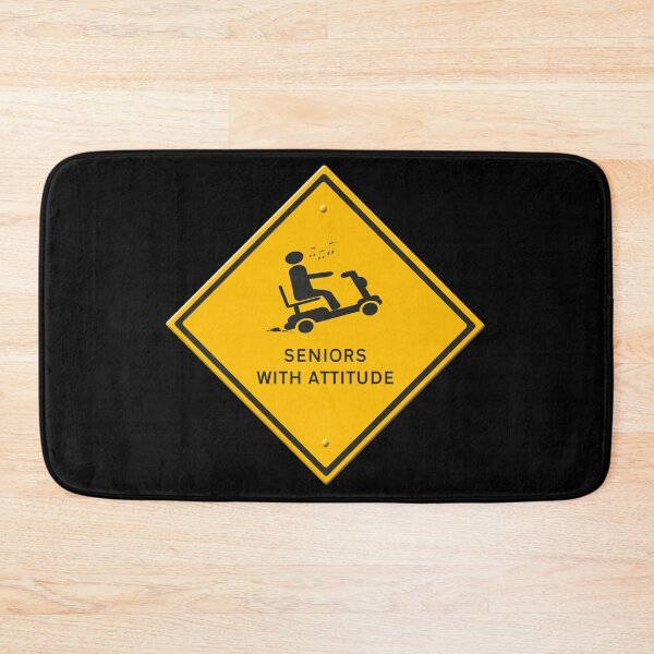 Item preview, Warning sign mobility scooter. Seniors with attitude.  designed and sold by funkyworm.