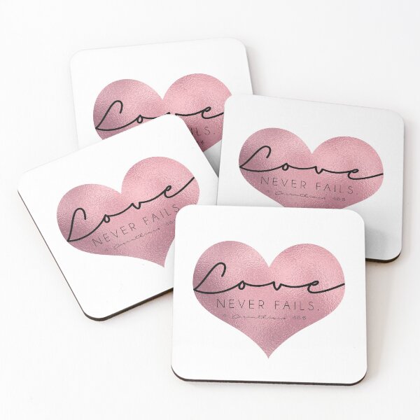 Item preview, Love Never Fails _ Metallic PInk designed and sold by Yesido.