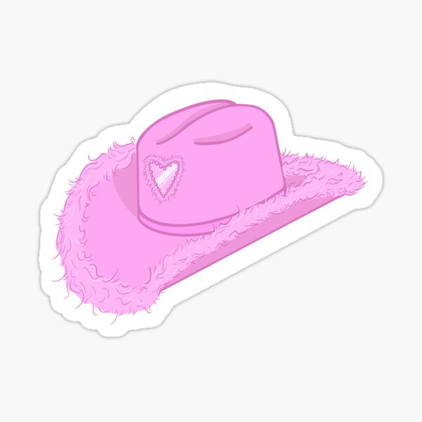 Pink Cowgirl Hat Stickers Redbubble - pink cowgirl hat roblox