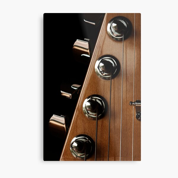 Strings Wrapped Metal Print