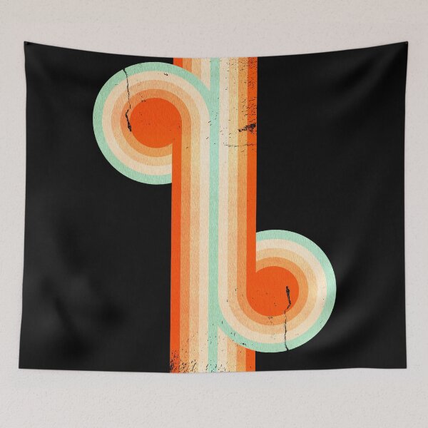Item preview, Retro Grunge Background with Colored Stripes and Circles designed and sold by SoccaTamam.