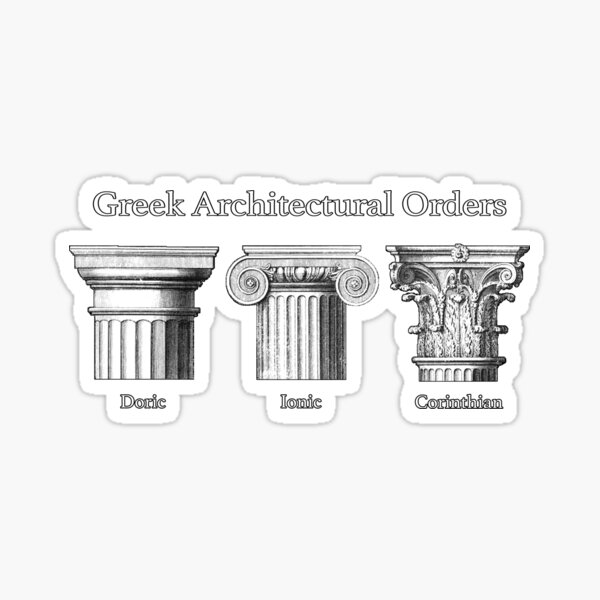 Item preview, Greek Architectural Orders: Column Capitals designed and sold by Happy Puppy Print On Demand.