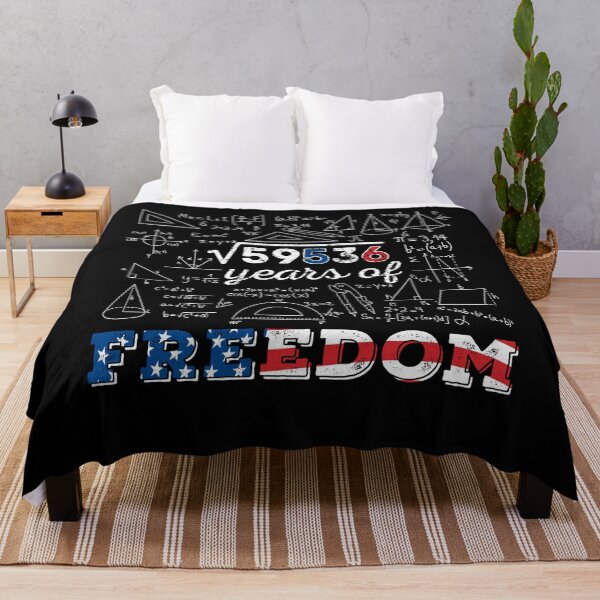 Item preview, Square Root Of 59536 math 244 years of Freedom american flag USA 4th of July gift designed and sold by Scratches Tees.