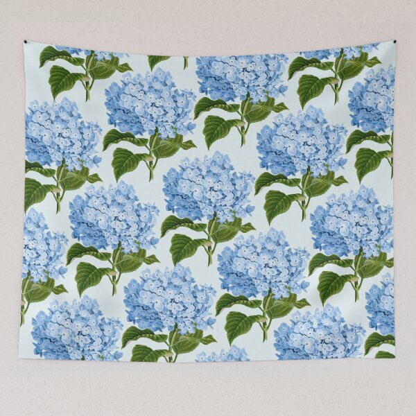 Item preview, Blue hydrangea print - floral print designed and sold by kapotka.