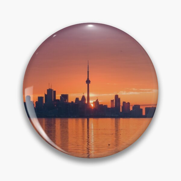 Item preview, Bright and Orange Toronto Sunrise designed and sold by Georgia Mizuleva.