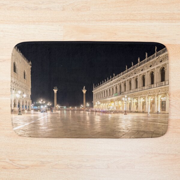 Item preview, Venice Italy Night Magic - Glossy Saint Marks Square Piazzetta di San Marco Midnight designed and sold by Georgia Mizuleva.