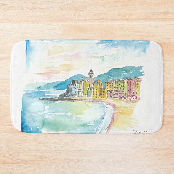 Item preview, Camogli Beach with Historic Italian Town Center  designed and sold by artshop77.