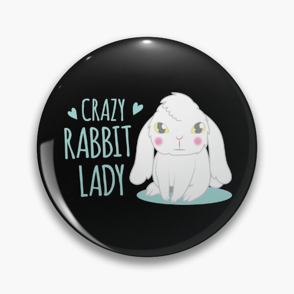 Item preview, Crazy white bunny lady designed and sold by jazzydevil.