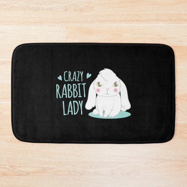 Item preview, Crazy white bunny lady designed and sold by jazzydevil.