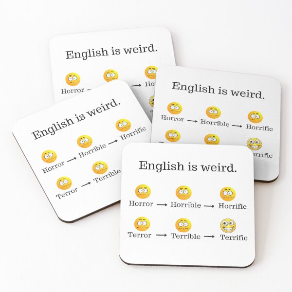 Item preview, English is weird designed and sold by Meaningfully.