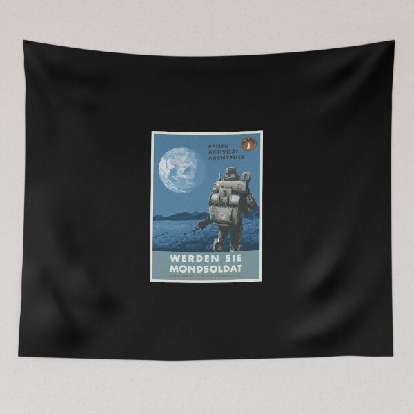 Item preview, Werden Sie Mondsoldat Art World War Action Game designed and sold by WilliamMarcia09.