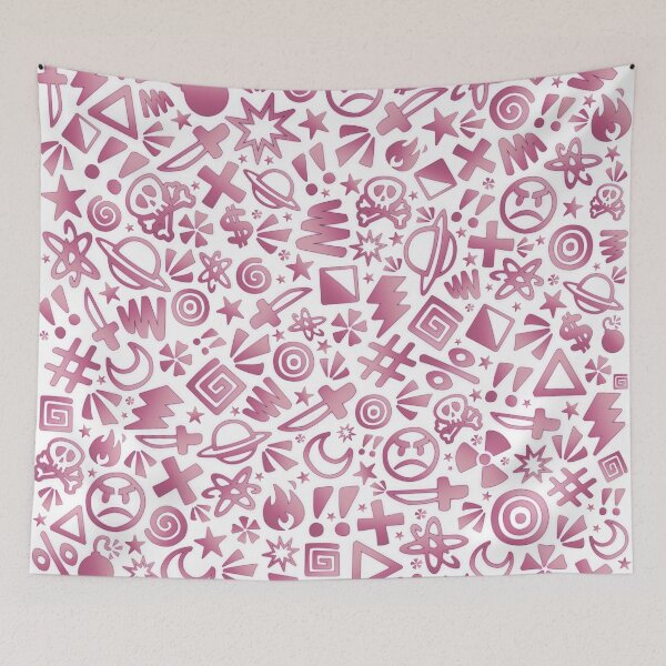 Item preview, Random Doodles Pink designed and sold by Batts Clay.
