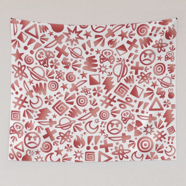 Item preview, Random Doodles Red designed and sold by Batts Clay.