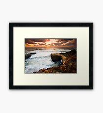 Picnic Romance at Sunset Cliffs San Diego Framed Print
