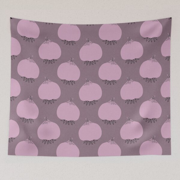 Item preview, Graphic Illustration of Purple Garlic Bulb with Hand Drawn Ink Accents designed and sold by RosalieReeves.