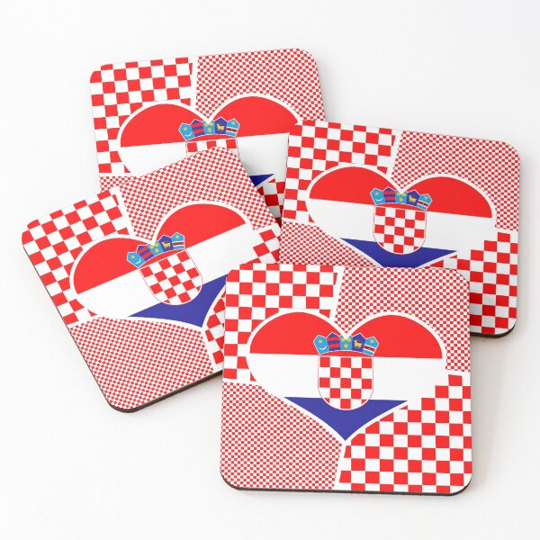 Item preview, Croatian Flag in a Heart Collage designed and sold by an-design.