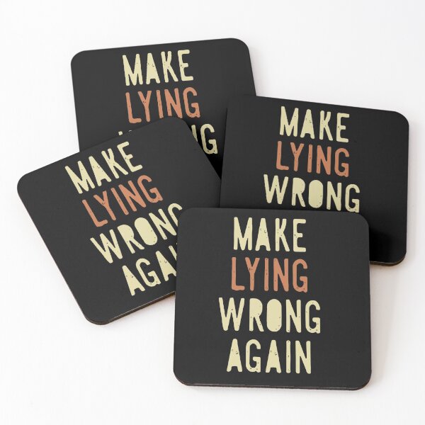 Item preview, Make Lying Wrong Again T-shirts - Make Lying Wrong Again Masks  designed and sold by outmaneljalili.